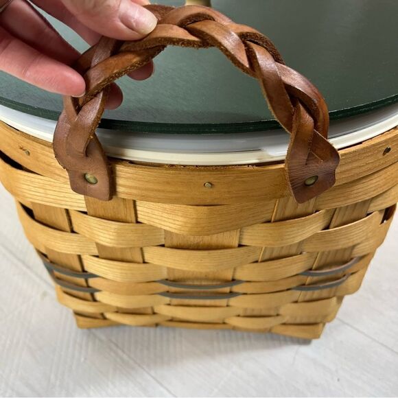 Vintage Peterboro Wooden Round Picnic Basket - Picture 9 of 10